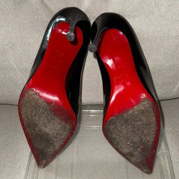 Christian Louboutin Pigalle 100mm Patent Leather Pumps - Picture 10 of 12